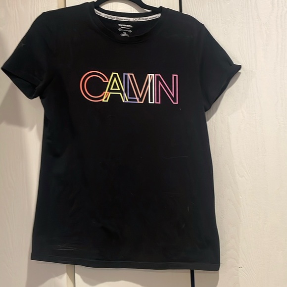 Calvin Klein women’s stretch workout tee size L - Picture 1 of 4